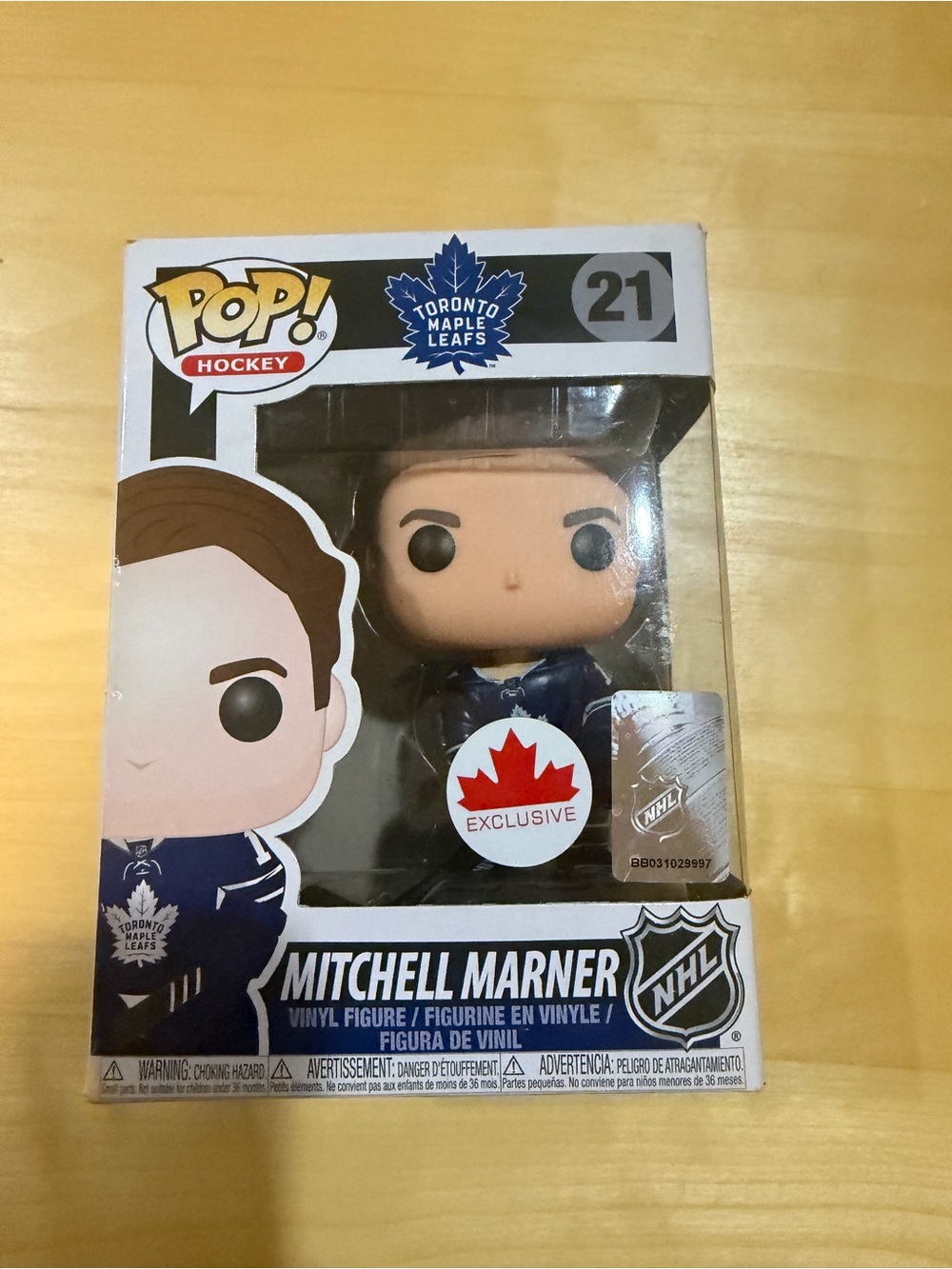 Funko Mitchell Marner Toronto Maple Leafs Vinyl Figure - Blue, White